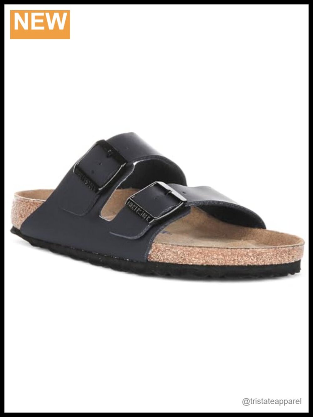 Arizona Soft Footbed Suede Slide Sandals Cork Latex Support Casual